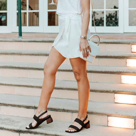 Lifestyle image for Yuki Heeled Sandal - Black